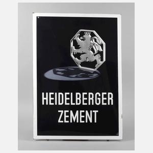 Emailleschild Heidelberger Zement