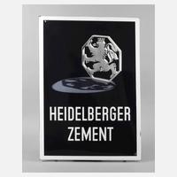 Emailleschild Heidelberger Zement111