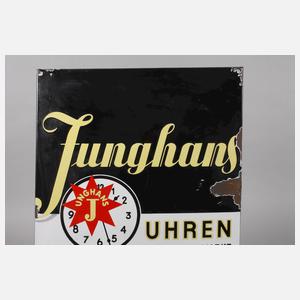 Emailleschild Junghans