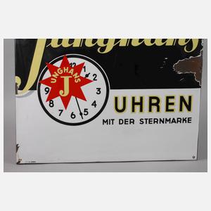Emailleschild Junghans