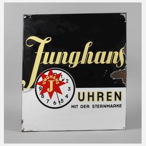 Emailleschild Junghans