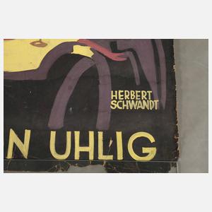 Gemaltes Werbeplakat