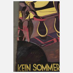 Gemaltes Werbeplakat