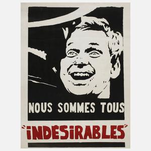 Plakat "Nous sommes tous indesirables"