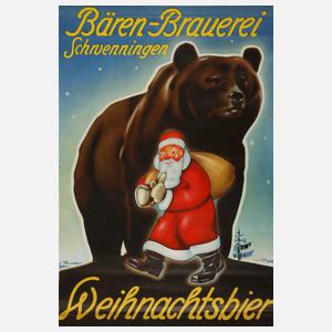 Werbeplakat Bärenbrauerei