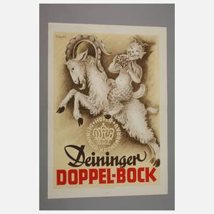 Werbeplakat Deininger Doppelbock