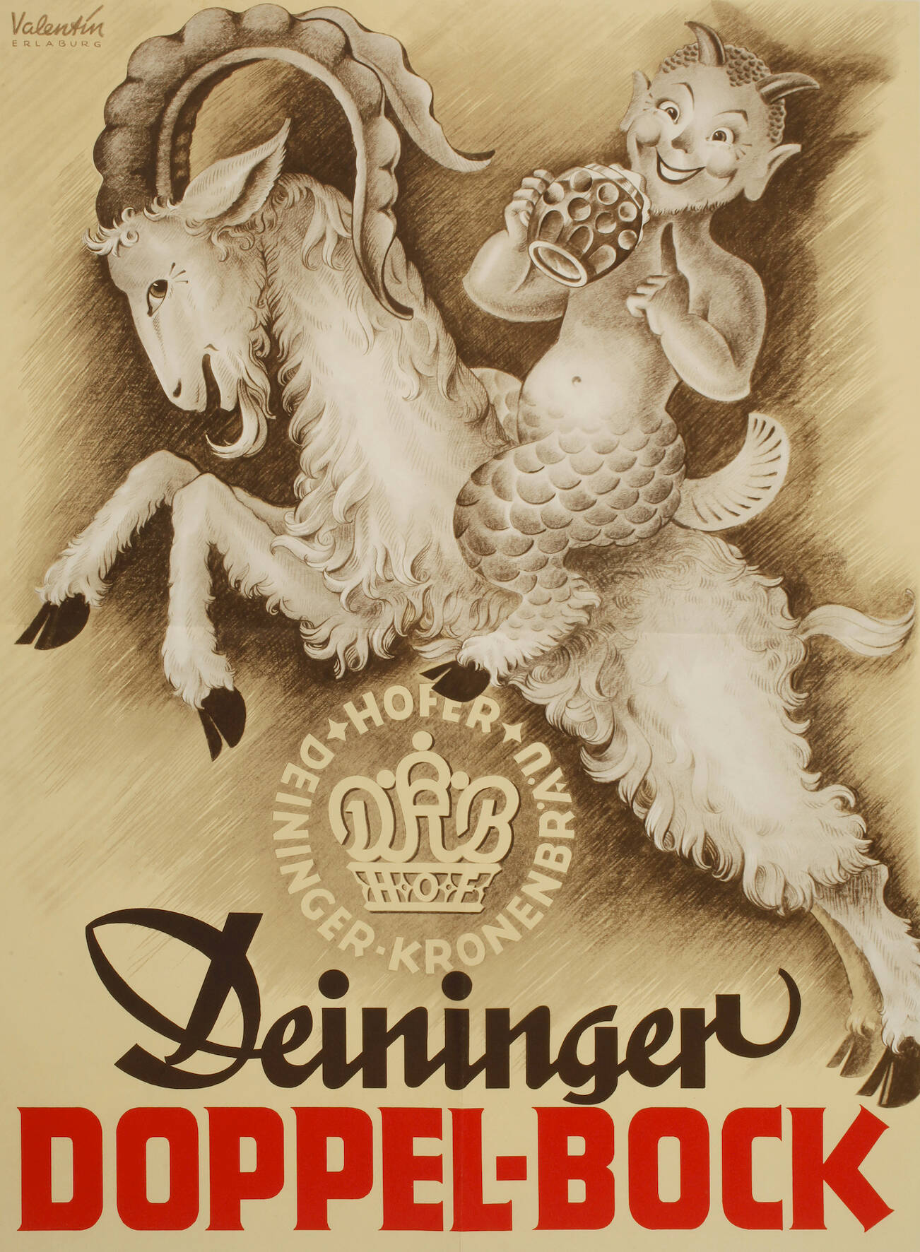 Werbeplakat Deininger Doppelbock