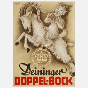 Werbeplakat Deininger Doppelbock