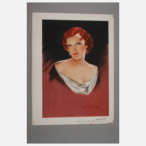 Werbeplakat Kammgarnspinnerei Leipzig