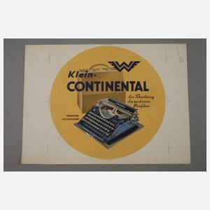 Plakat Kontinental Schreibmaschinen