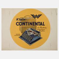 Plakat Kontinental Schreibmaschinen111