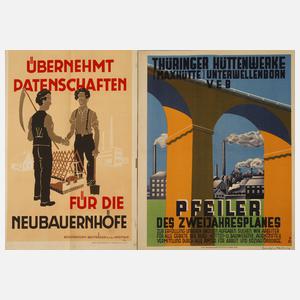 Zwei Plakate DDR