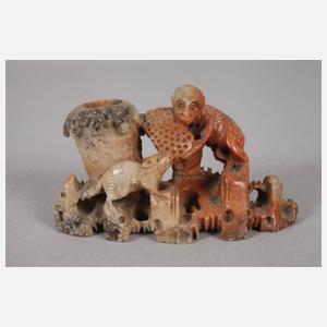 Konvolut Specksteinschnitzereien