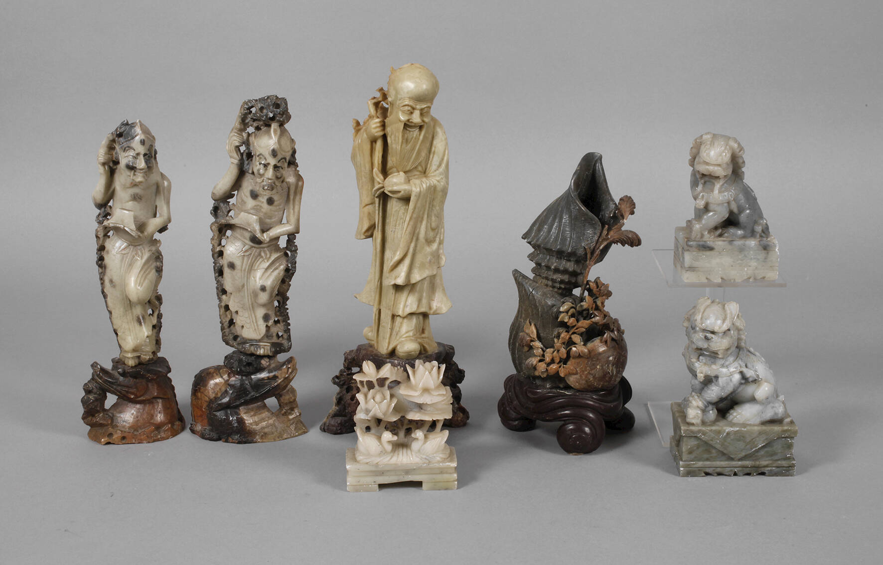 Konvolut Specksteinschnitzereien