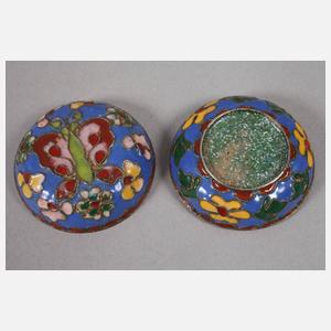 Drei Teile Cloisonné