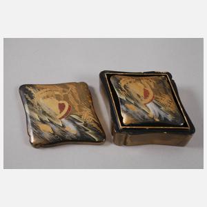 Zwei Lackdosen Japan