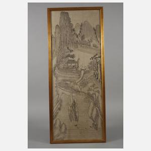 Zwei Tuschpinselzeichnungen