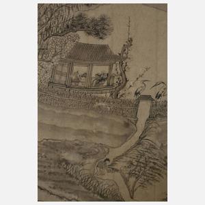 Zwei Tuschpinselzeichnungen