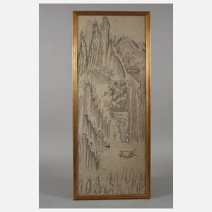 Zwei Tuschpinselzeichnungen