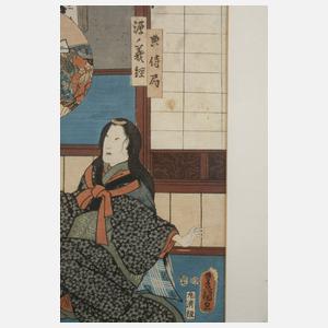 Utagawa Kunisada I., Szene aus dem Kabuki-Theater