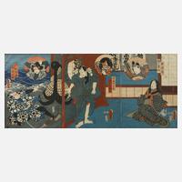 Utagawa Kunisada I., Szene aus dem Kabuki-Theater111