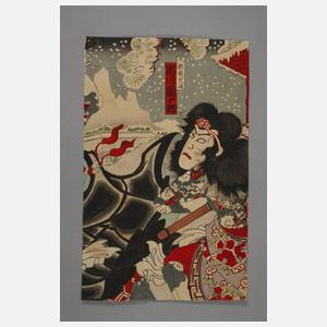 Toyohara Kunichika, attr., Herrenbildnis