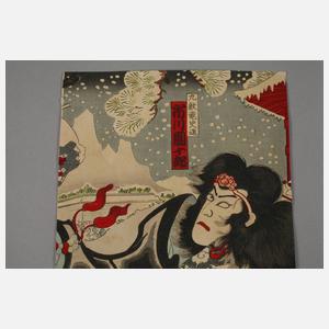 Toyohara Kunichika, attr., Herrenbildnis