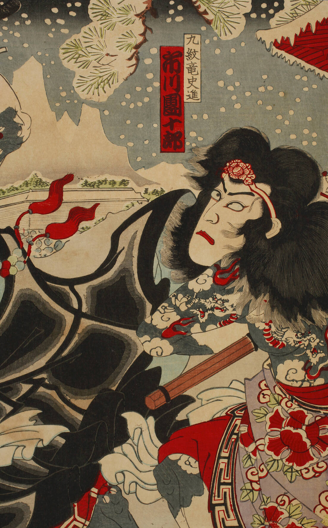 Toyohara Kunichika, attr., Herrenbildnis