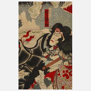 Toyohara Kunichika, attr., Herrenbildnis