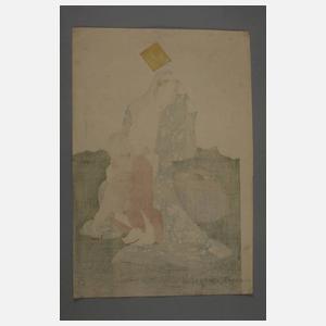 Farbholzschnitt nach Kitagawa Utamaro