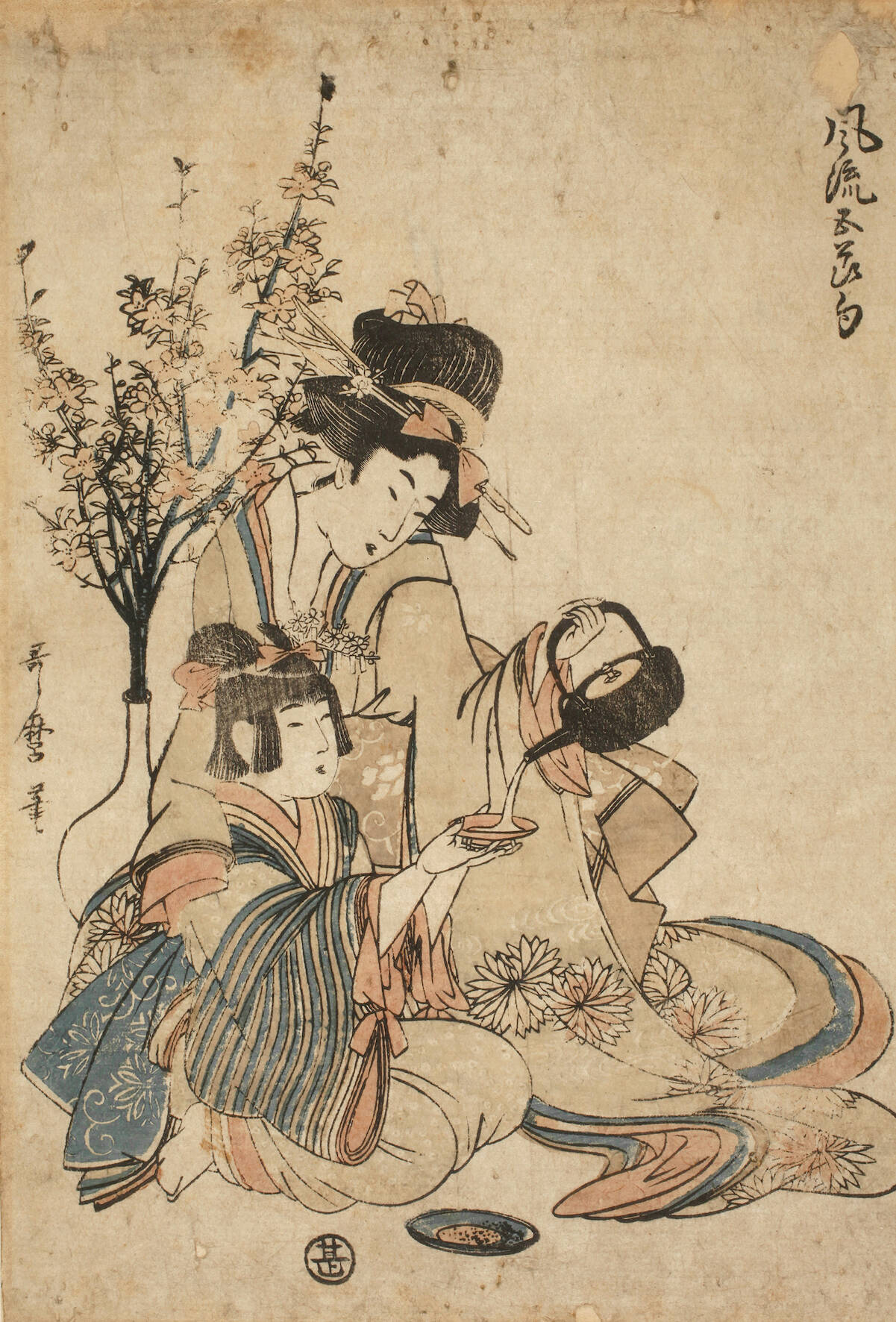Farbholzschnitt Kitagawa Utamaro