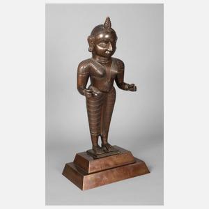 Bronzeplastik Yogini