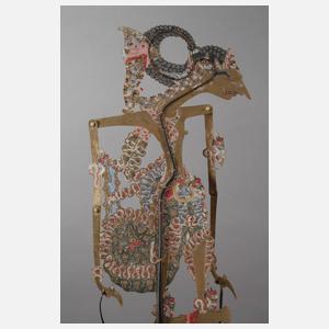 Zwei indonesische Wayang-Kulit-Figuren