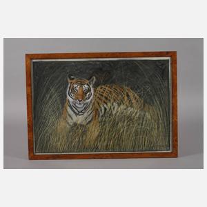 Zwei Seidenmalereien