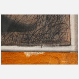 Zwei Seidenmalereien