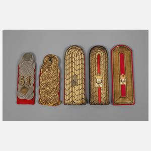 Preußen, Konvolut Schulterstücke