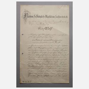 Urkundennachlass Sachsen