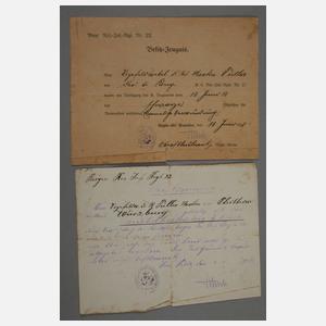 Urkundennachlass 1. Weltkrieg