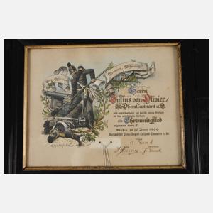 Schmuckurkunde Bayern