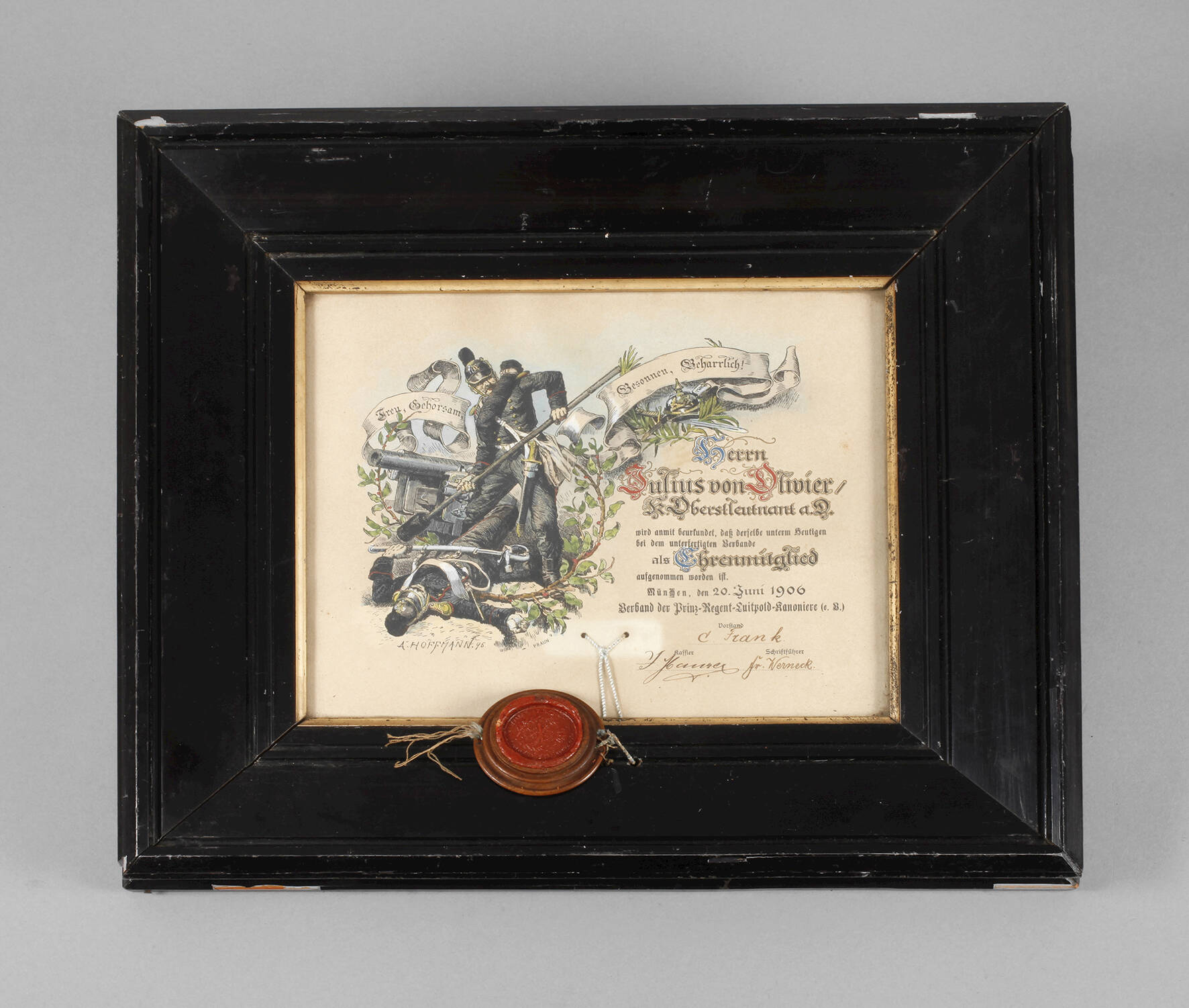 Schmuckurkunde Bayern