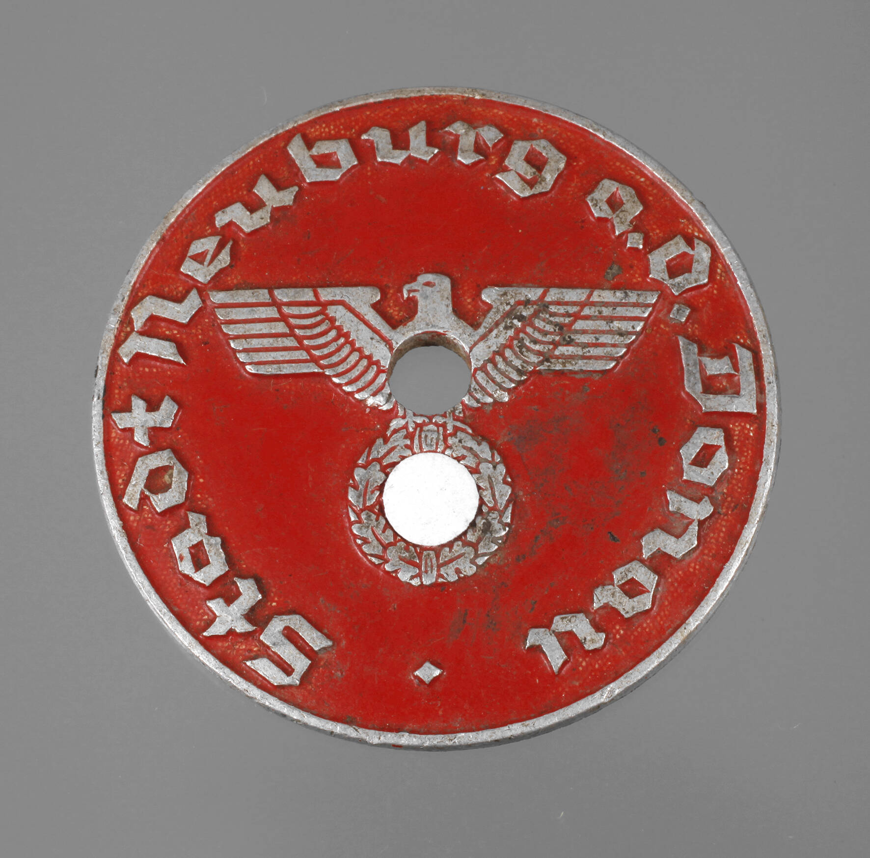 Nummernschildplakette 3. Reich