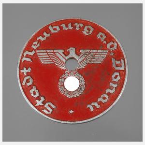 Nummernschildplakette 3. Reich