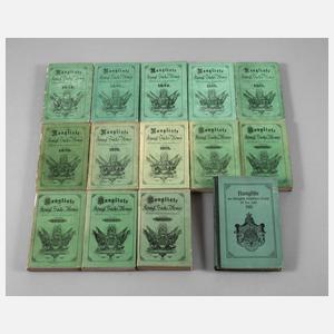 Ranglisten der Königlich Sächsischen Armee