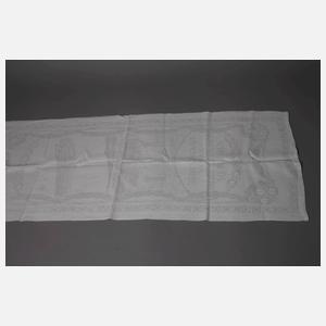 Konvolut Gebilddamast mit Zeppelinmotiv