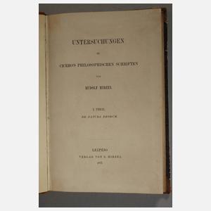 Untersuchungen zu Ciceros philosoph. Schriften