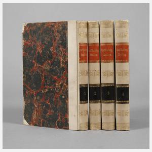 Vier Bände Reisebeschreibungen Italien