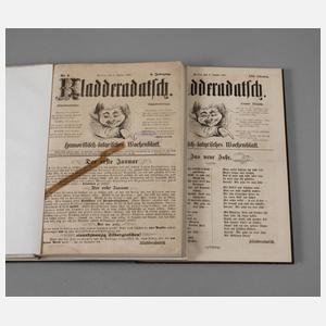 Zwei Jahrgänge „Kladderadatsch“