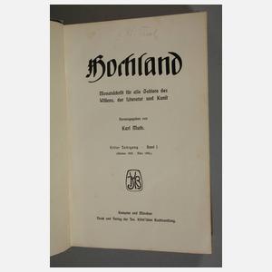 Sechs Bände Hochland