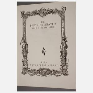 Drei Bände Die Bildnisminiatur und ihre Meister