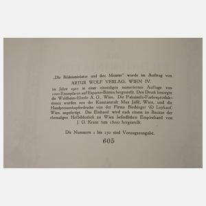 Drei Bände Die Bildnisminiatur und ihre Meister